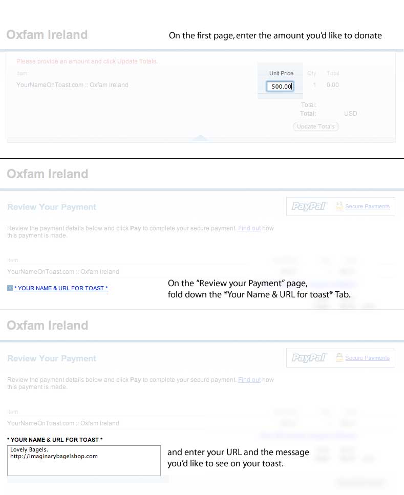 payment instructions